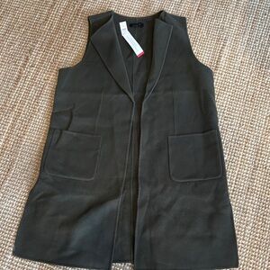 Talbots Black Sleeveless Vest